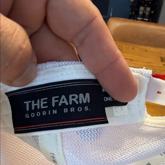 Goorin Bros.White Trucker Hat with Obvio Patch - Picture 6 of 7